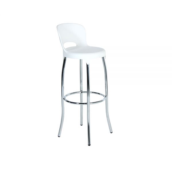 Asteroid-Bar-Stool---White